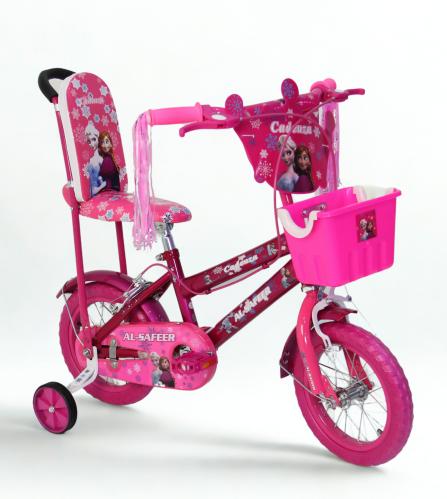 سيكل فروزن للأطفال البنات – مقاس 12 إنش بلون وردي...