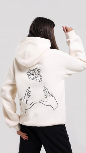 هودي فور للجنسين - اوف وايت