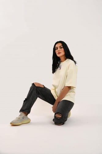 تيشيرت فور للجنسين - اوف وايت