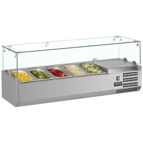 براد سلطات توب كاونتر ستيل 5 احواض- صيني