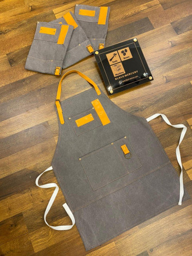 مريلة باريستا - قماش ثقيل مقاوم للماء