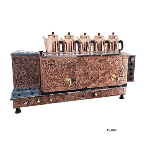 جهاز صنع الشاهي التركي - نحاسي 5 براد