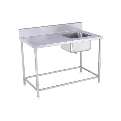 مغسلة بحوض واحد مع عازل خلفي مانع للتناثر