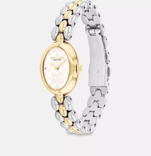 ساعة كوتش/اللون مكس ذهبي وفضي