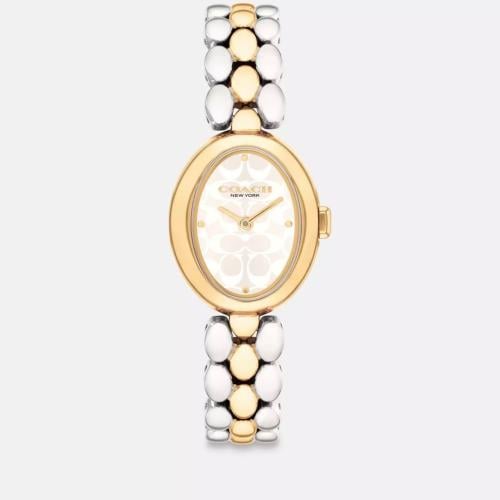 ساعة كوتش/اللون مكس ذهبي وفضي