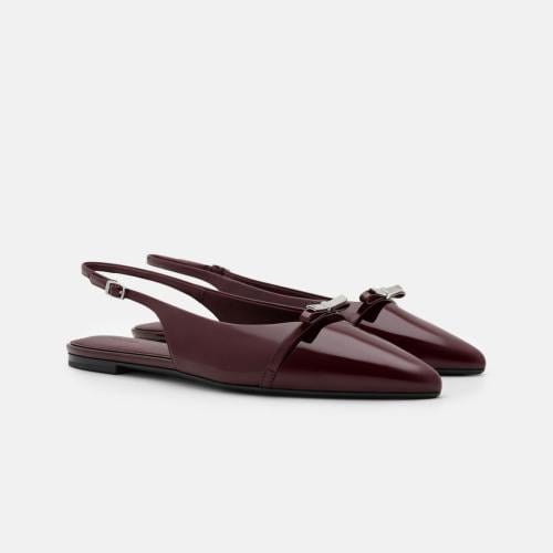 شوز بيدرو/لون Burgundy Patent