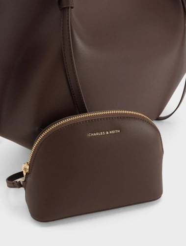 شنطة تشارلز اند كيث/مقاس اكس لارج-Espresso Brown