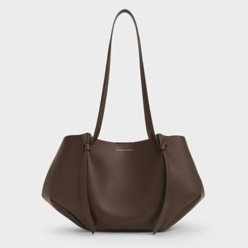شنطة تشارلز اند كيث كالا/مقاس لارج-Espresso Brown