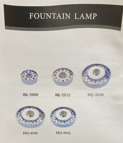 كشاف مجوف اصفر واحد بوصة مع محول مدمج 10.5 وات