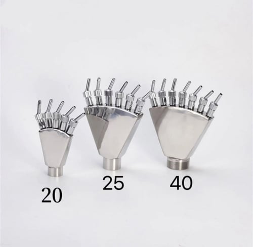 راس ذيل العنقاء والكف استيل مقاس 3/4