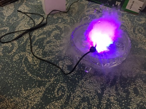 ضباب نوافير مع نارة انارة LED