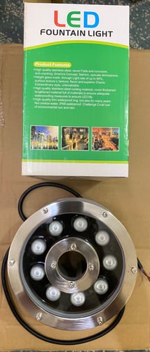 كشاف إنارة مجوف LED حجم 1 بوصة متعدد الألوان9وات 1...