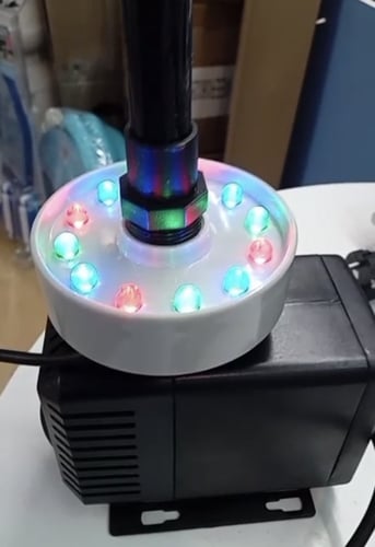 طقم نافورة كبير يشمل غطاس50- 85 وات انارة كبيرة طق...