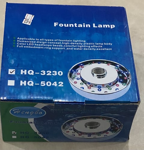 كشاف مجوف ملون واحد بوصة مع محول مدمج 10.5 وات