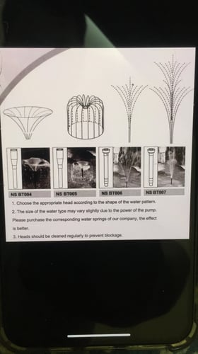 طقم رؤوس نوافير بلاستيك حجم صغير