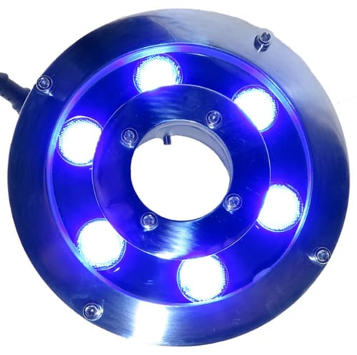 كشاف مجوف مزدوج ملون / اصفر 18w/ 12v / ٦ شمعات ريم...