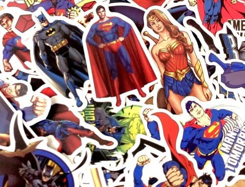 عدد 50 ملصق وستيكر منوع لشخصيات الأبطال الخارقون