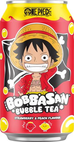 شاي الفقاعات البوبا ون بيس بنكهة الفراولة والخوخ م...