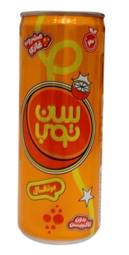 مشروب سن توب بالبرتقال الاصدار الغازي في علبة معدن...