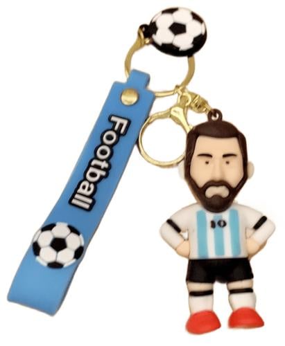 ميدالية مفاتيح على شكل ميسي مرتديا زي منتخب الأرجن...