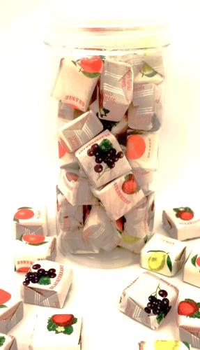 حلاوة جيلي مضغ لينة مكعبات الفواكه الأصلية حقت زما...