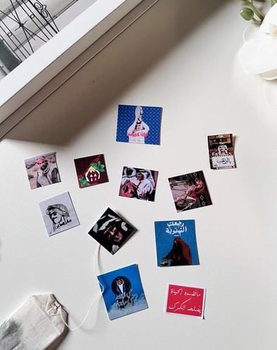 استكرات كيس الشاي