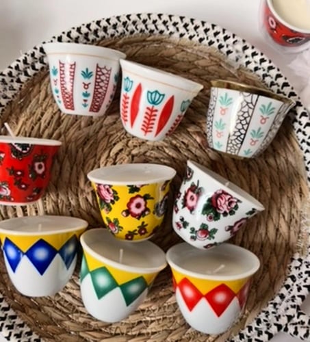 توزيعات شمعة فنجان القهوه