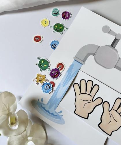 ثيم نشاط النظافة للاطفال جاهز للطباعة