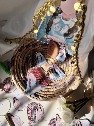 سلة توزيعات ثيم لبس شعبي