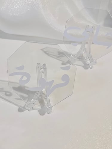 استاند اكريلك مع عباره