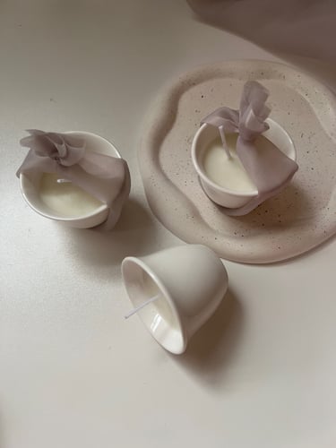 فنجان شمع بالاسم