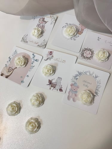 توزيعات مواليد مع شمع معطر