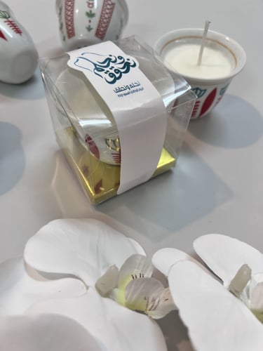 بوكس شمعة فنجان ثيم اليوم الوطني