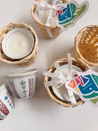 توزيعات شمعة فنجان القهوه