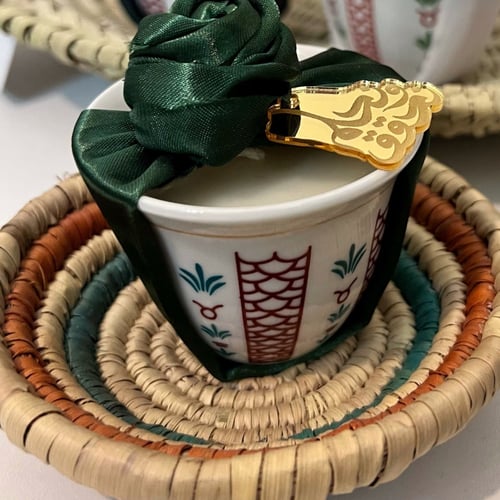 شمعة فنجان ثيم اليوم الوطني