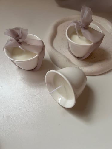 فنجان شمع بالاسم