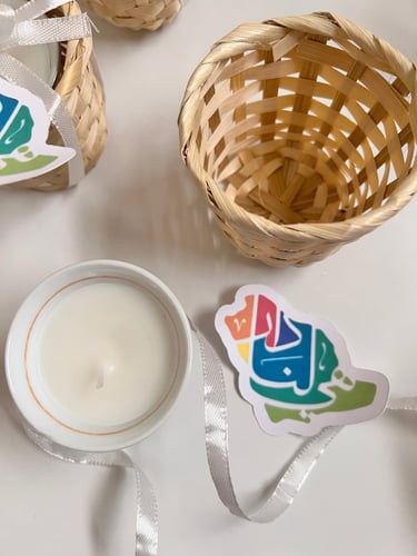 توزيعات شمعة فنجان القهوه