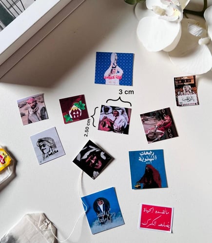 استكرات كيس الشاي