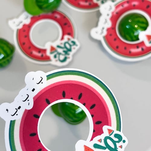 توزيعات حرف ب مع حلاوه شكل بطيخ