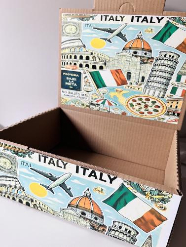 بوكس كرتوني مع ثيم تصميم حسب الطلب