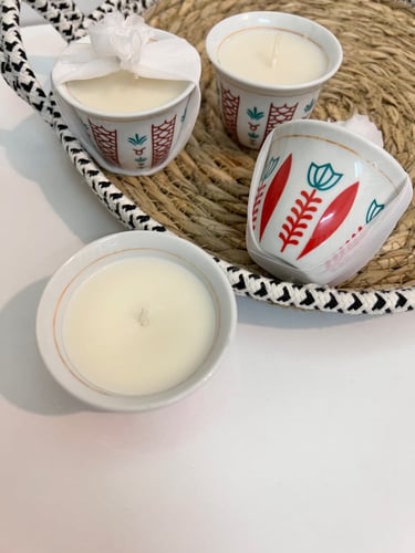 شمعة فنجان القهوه بثيم القهوه السعودية