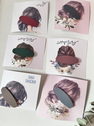 مشبك شعر مع ثيم عيد