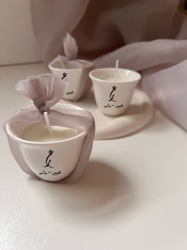 فنجان شمع بالاسم