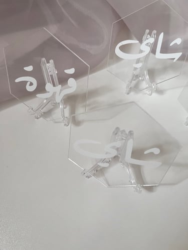 استاند اكريلك مع عباره