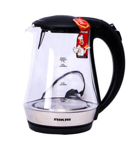 1644-غلاية نيكاي زجاج