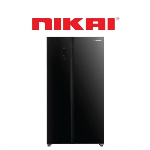 ثلاجة نيكاي دولاب زجاج NRF750SBSG20 .