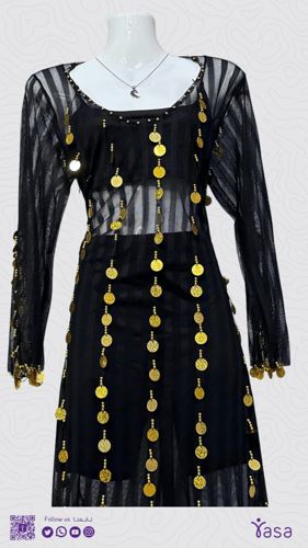 بدلة ياليدا للرقص الشرقي ، اللون اسود و فضي ، مقاس...