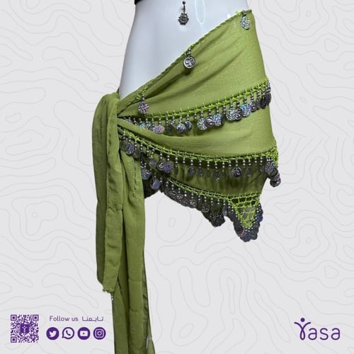 ربطة خصر كلاسيكية للرقص الشرقي بعدة ألوان