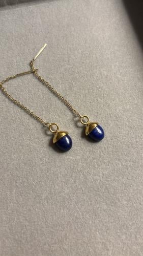 حلق ازرق طويل