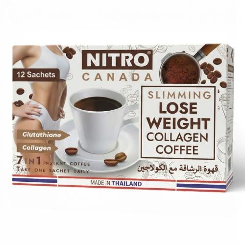 قهوة نيترو كندا للتخسيس مع الكولاجين 12 كيس – Nitr...